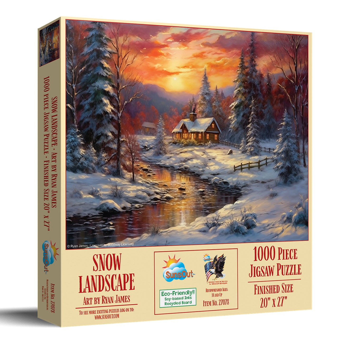 Snow Landscape 1000 pc  Jigsaw Puzzle 27078