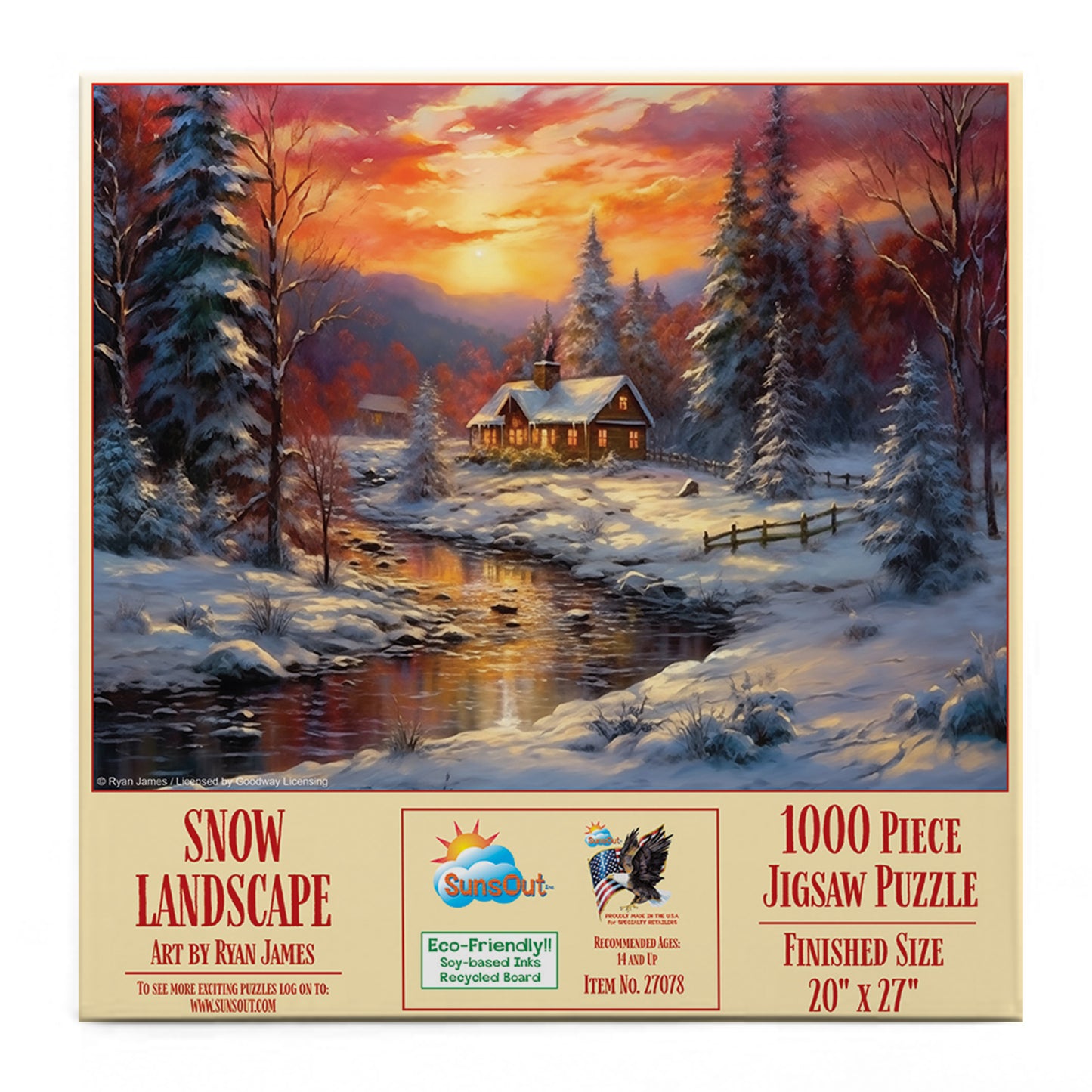 Snow Landscape 1000 pc  Jigsaw Puzzle 27078