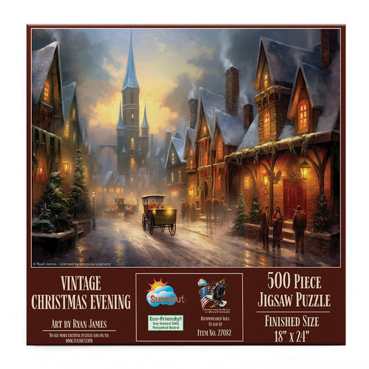 Vintage Christmas Evening 500 pc  Jigsaw Puzzle 27082