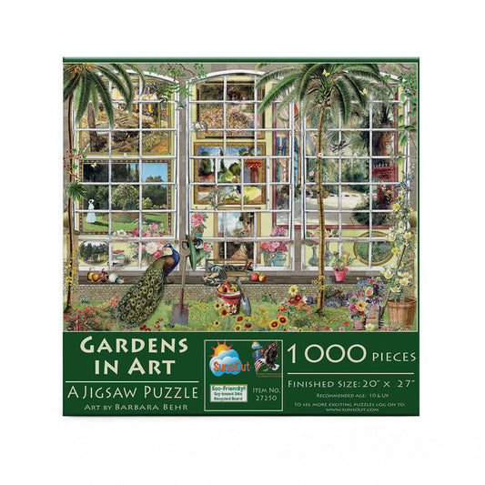 Gardens in Art 1000 pc  Jigsaw Puzzle 27250