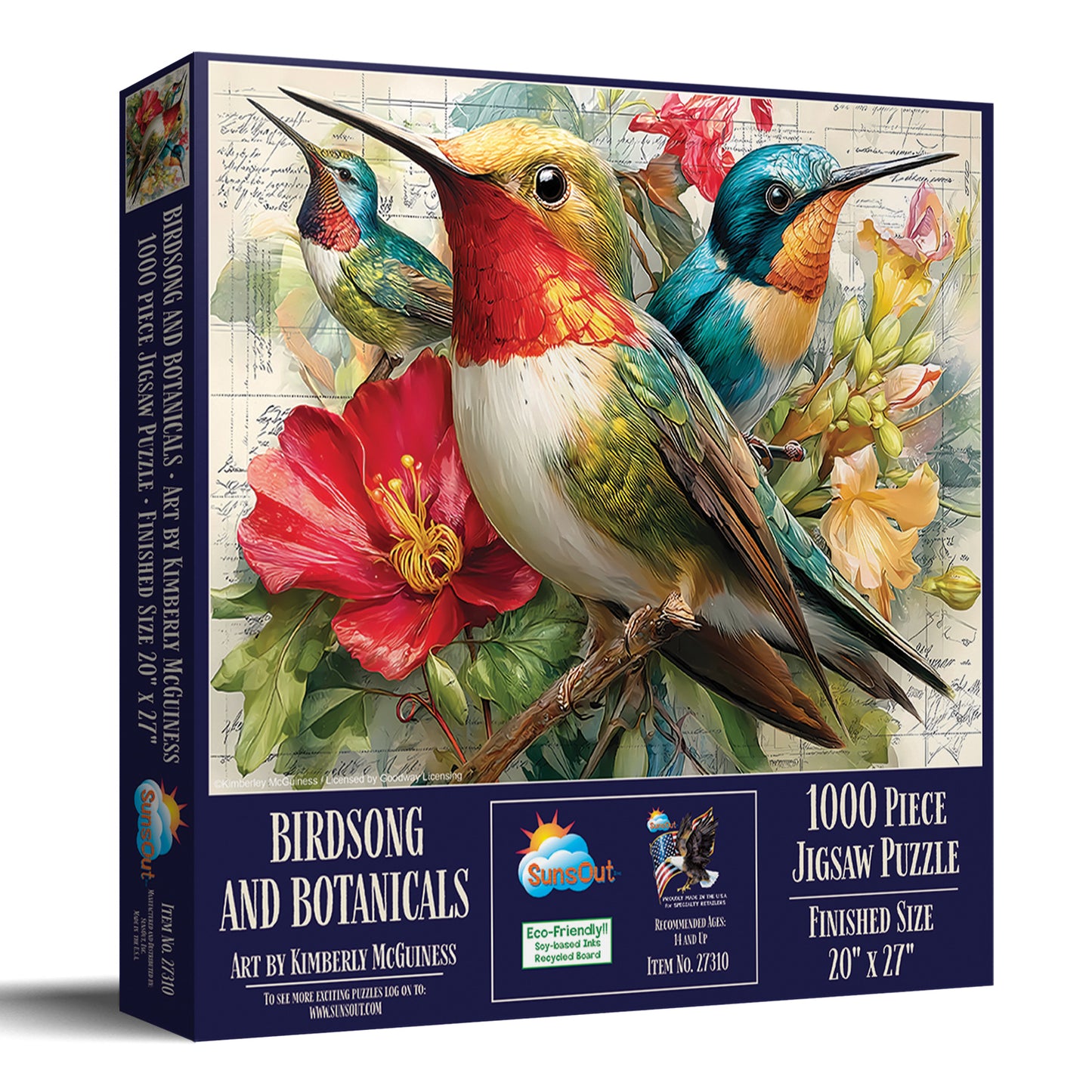 Birdsong and Botanicals 1000 pc  Jigsaw Puzzle 27310