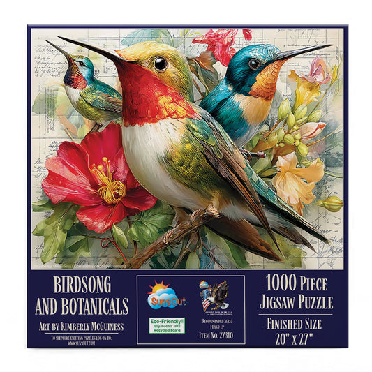 Birdsong and Botanicals 1000 pc  Jigsaw Puzzle 27310