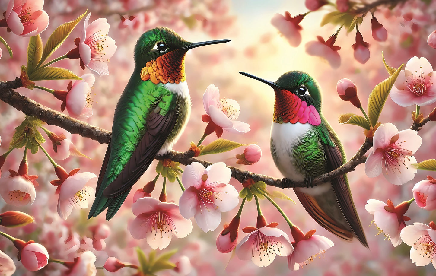 Cherry Blossom Time 550 pc  Jigsaw Puzzle 27313