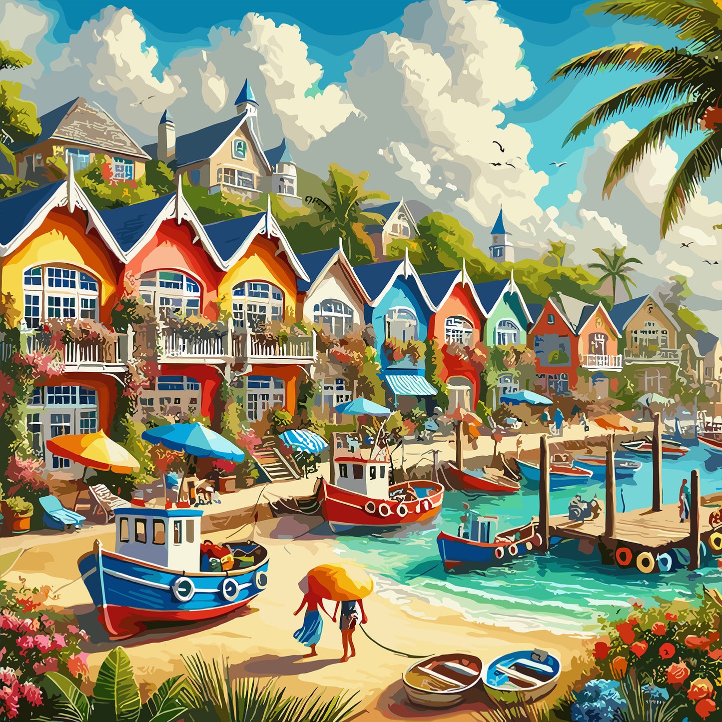 Coastal Kaleidoscope 500 pc  Jigsaw Puzzle 27315