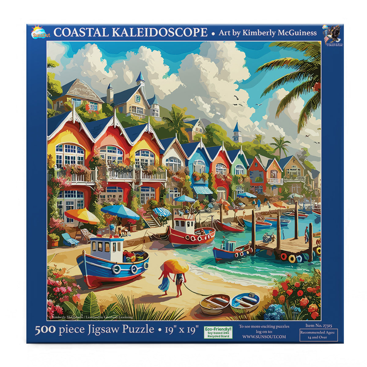 Coastal Kaleidoscope 500 pc  Jigsaw Puzzle 27315