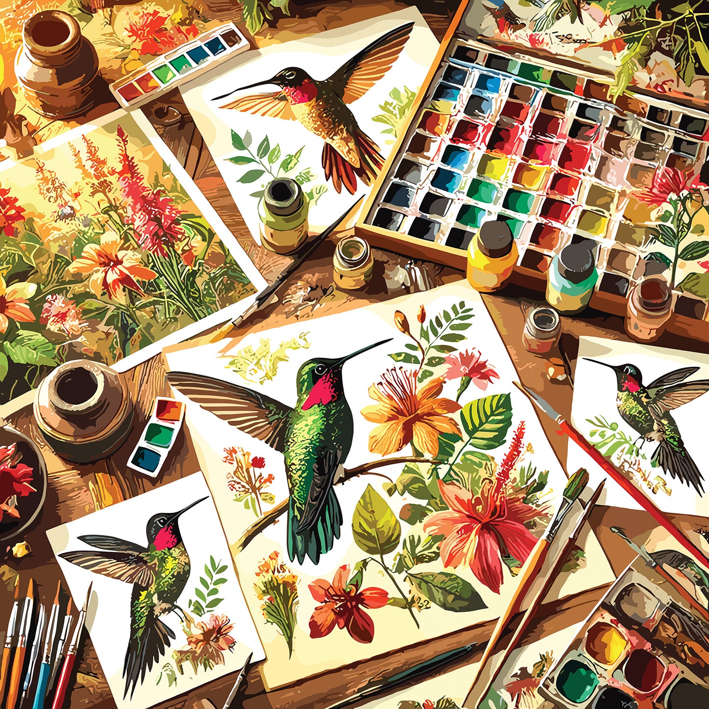 Garden Acrobat 500 pc  Jigsaw Puzzle 27320