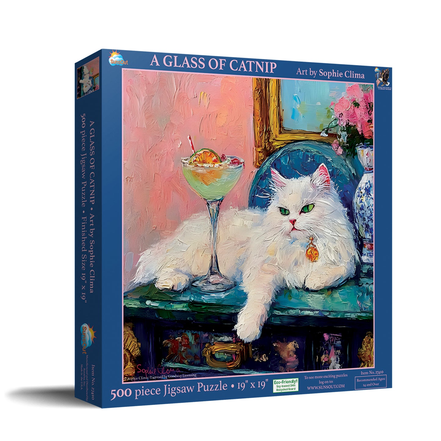 A Glass of Catnip 500 pc  Jigsaw Puzzle 27410