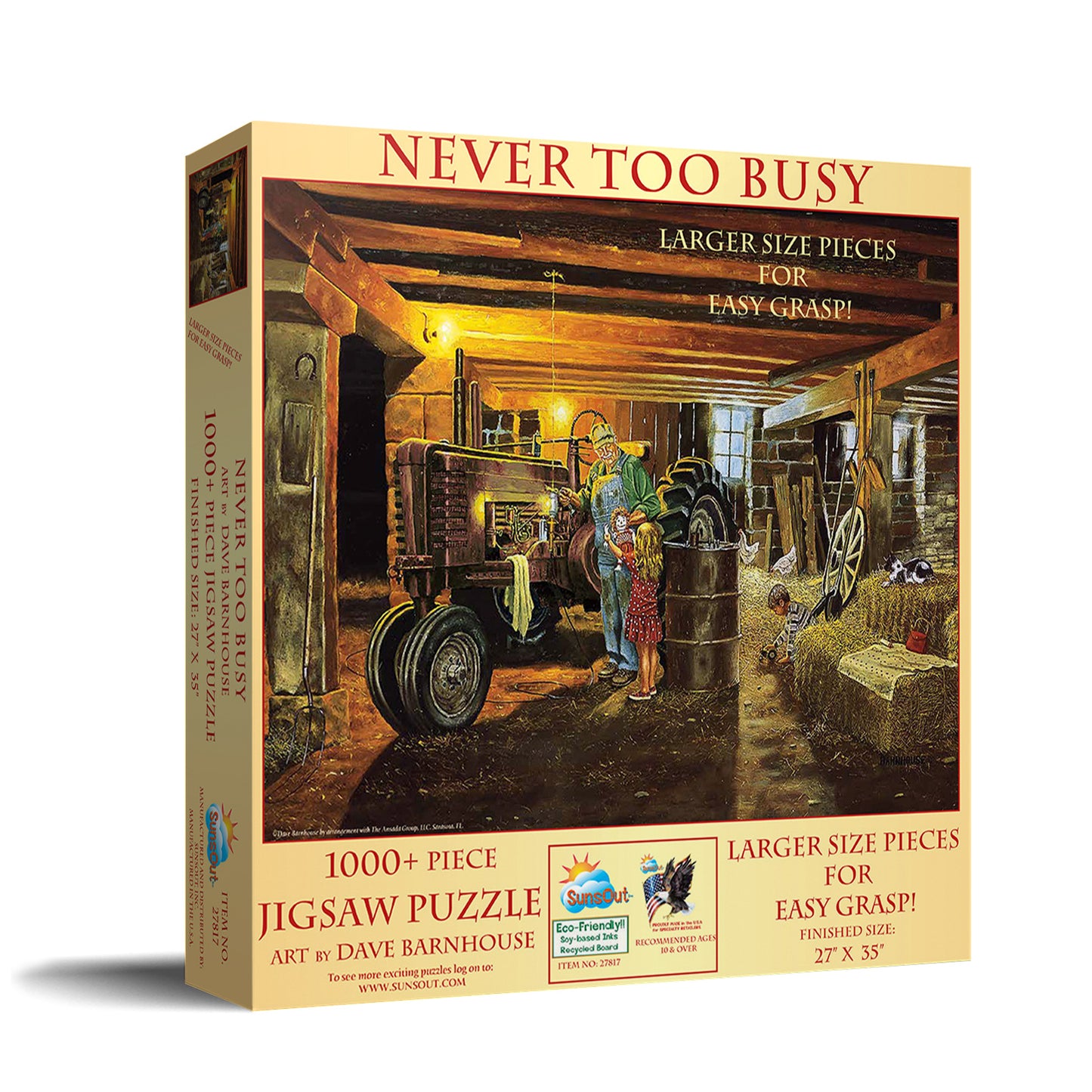 Never too Busy 1000 pc Large Pieces Jigsaw Puzzle 27817