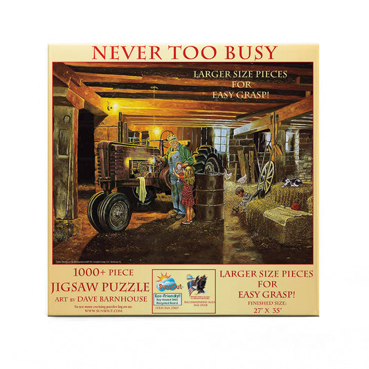 Never too Busy 1000 pc Large Pieces Jigsaw Puzzle 27817