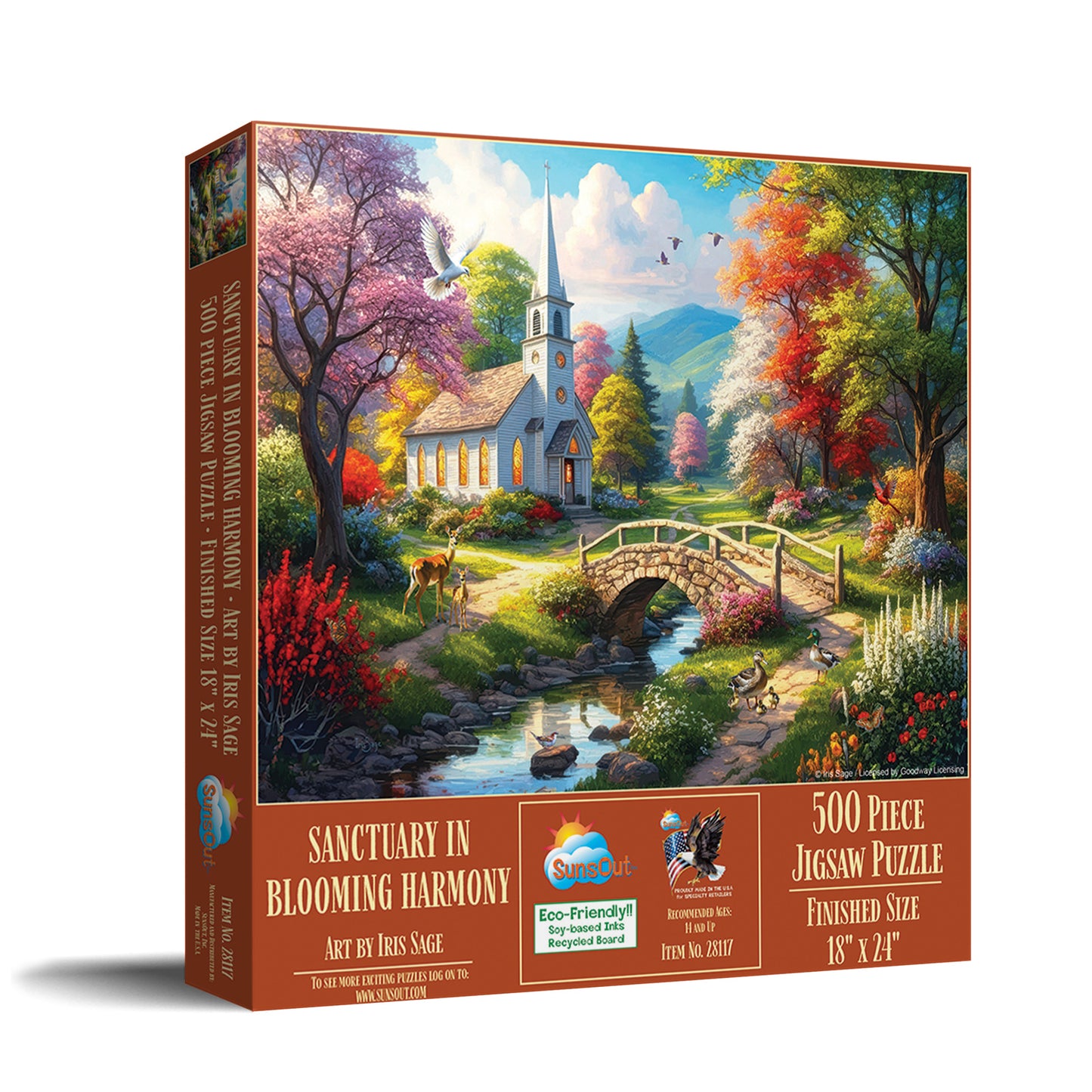 Sanctuary in Blooming Harmony 500 pc  Jigsaw Puzzle 28117