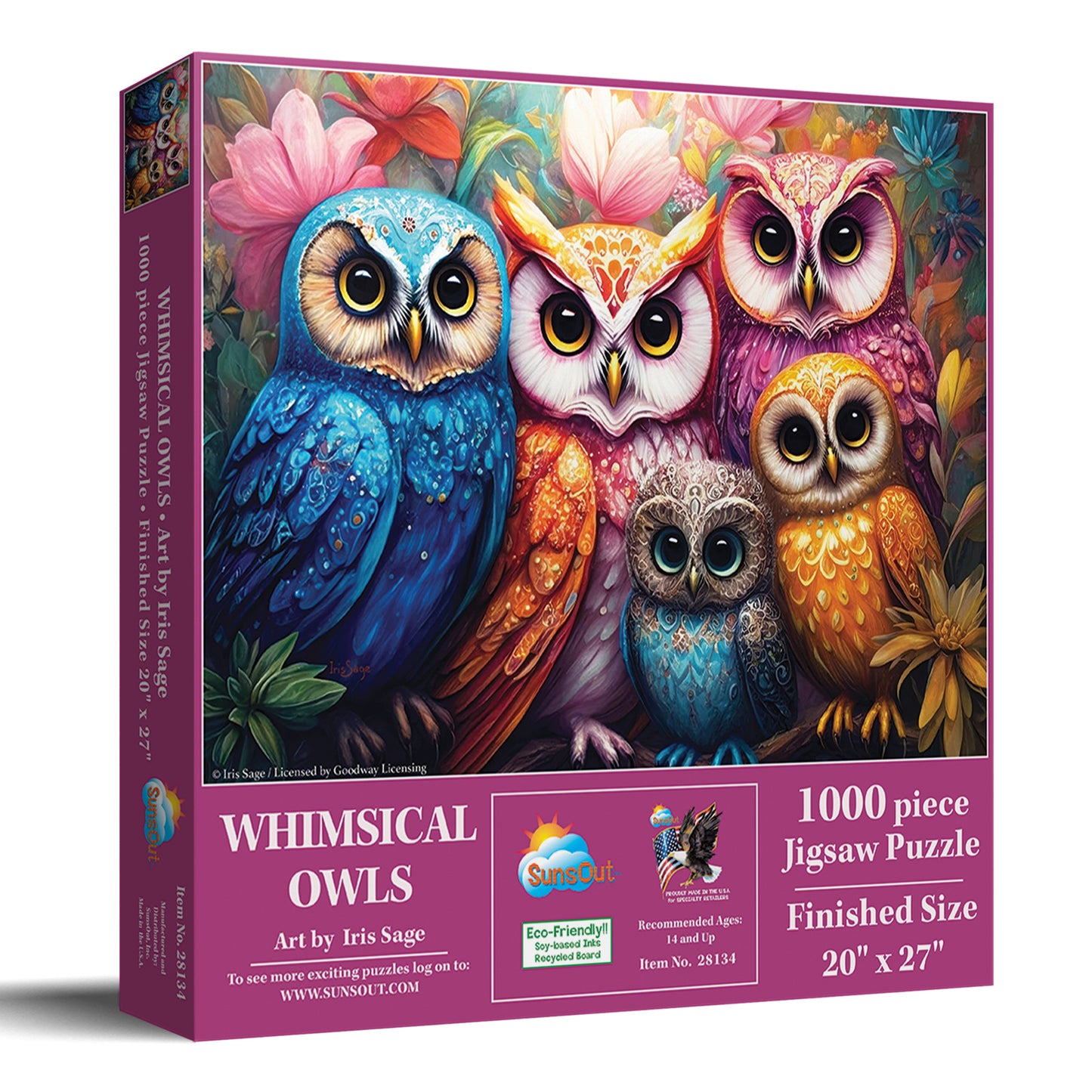 Whimsical Owls 1000 pc  Jigsaw Puzzle 28134