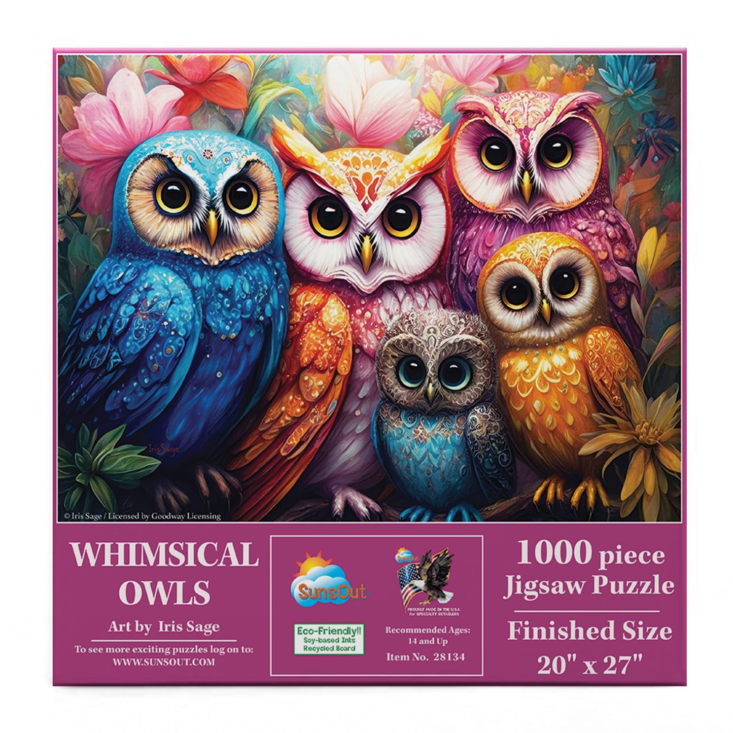 Whimsical Owls 1000 pc  Jigsaw Puzzle 28134