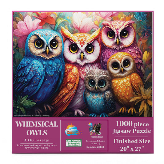 Whimsical Owls 1000 pc  Jigsaw Puzzle 28134