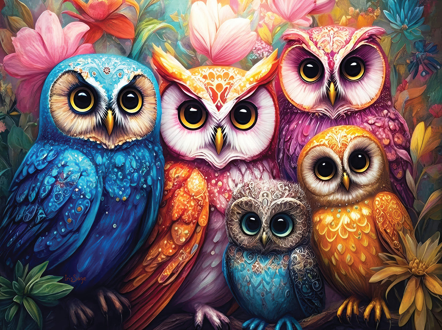 Whimsical Owls 1000 pc  Jigsaw Puzzle 28134