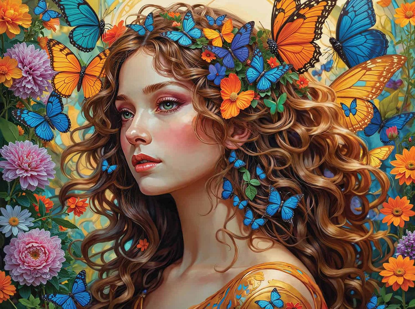 The Enchanted Garden Muse 1000 pc  Jigsaw Puzzle 28143