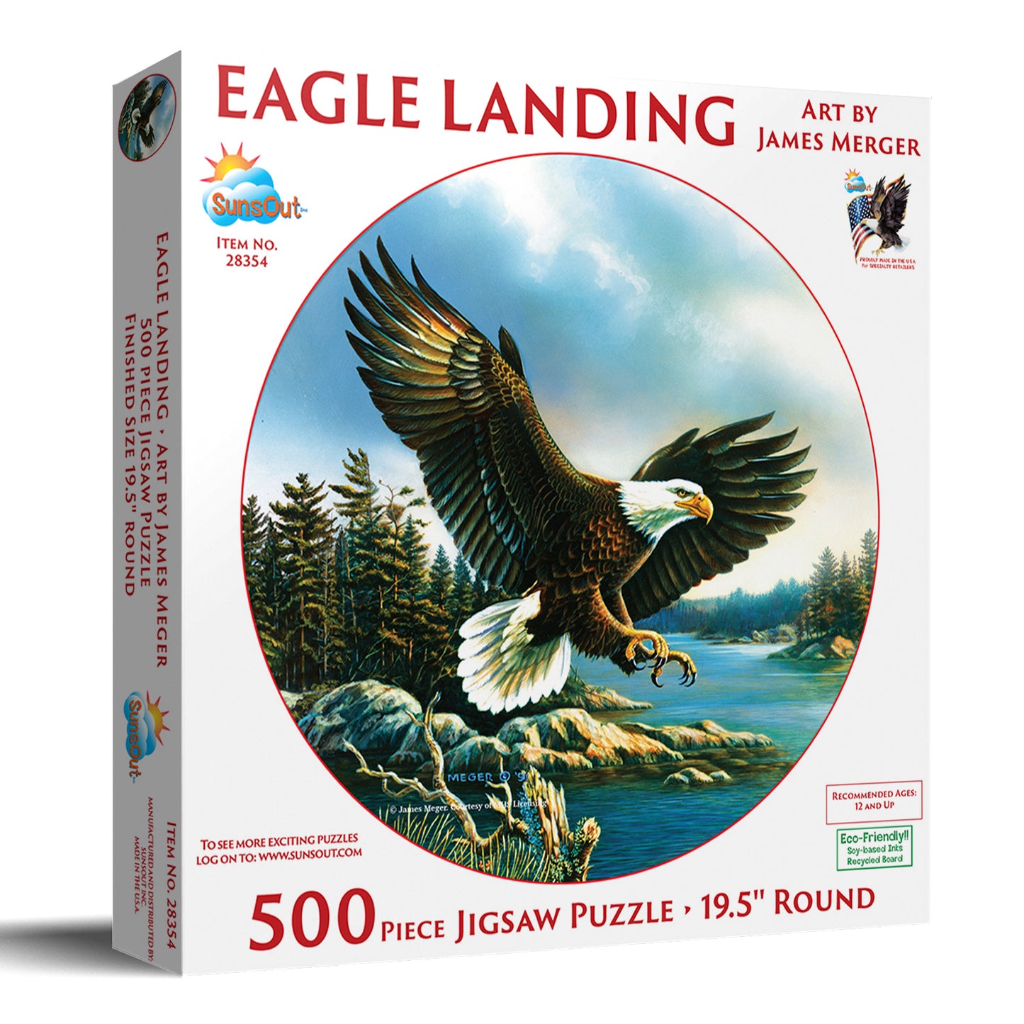 Eagle Landing 500 pc  Jigsaw Puzzle 28354