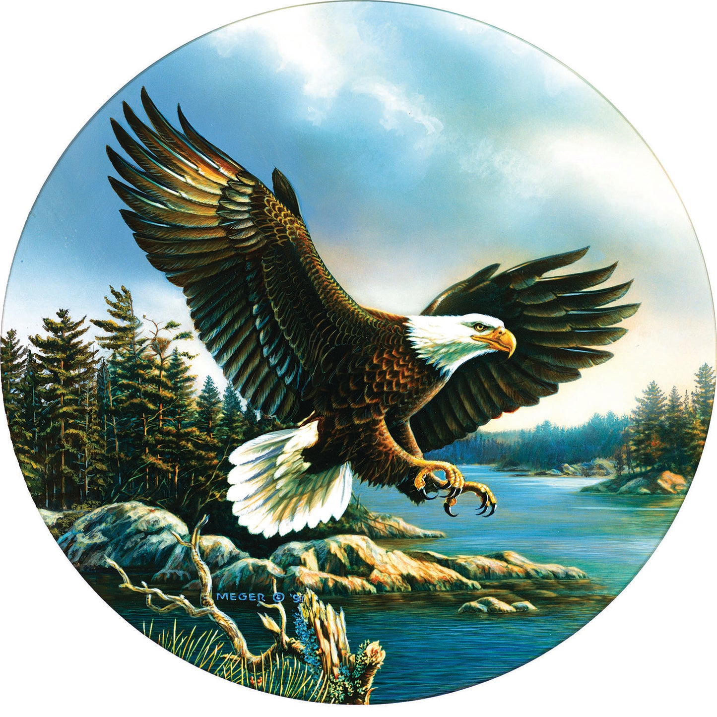 Eagle Landing 500 pc  Jigsaw Puzzle 28354