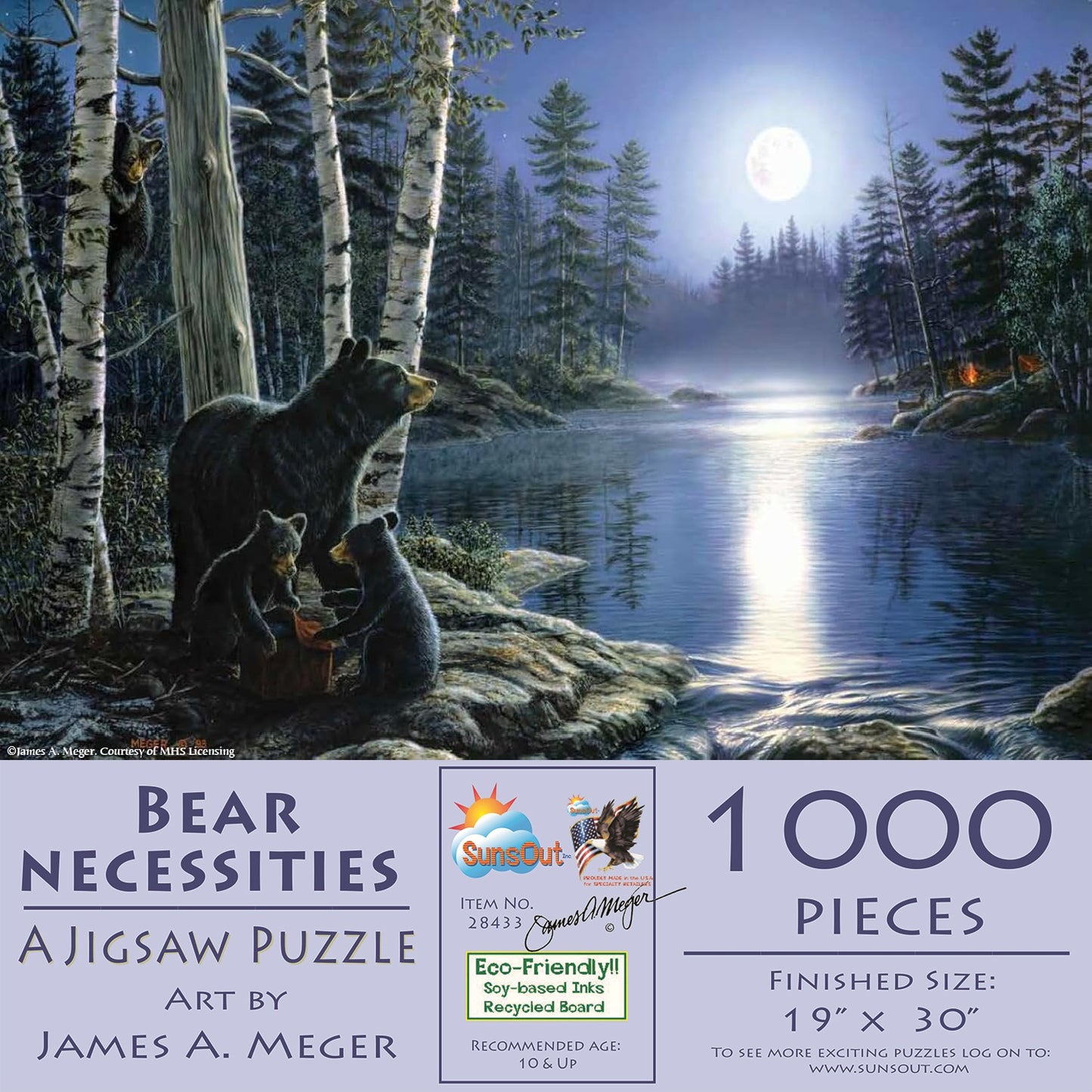 Bear Necessities 1000 pc  Jigsaw Puzzle 28433
