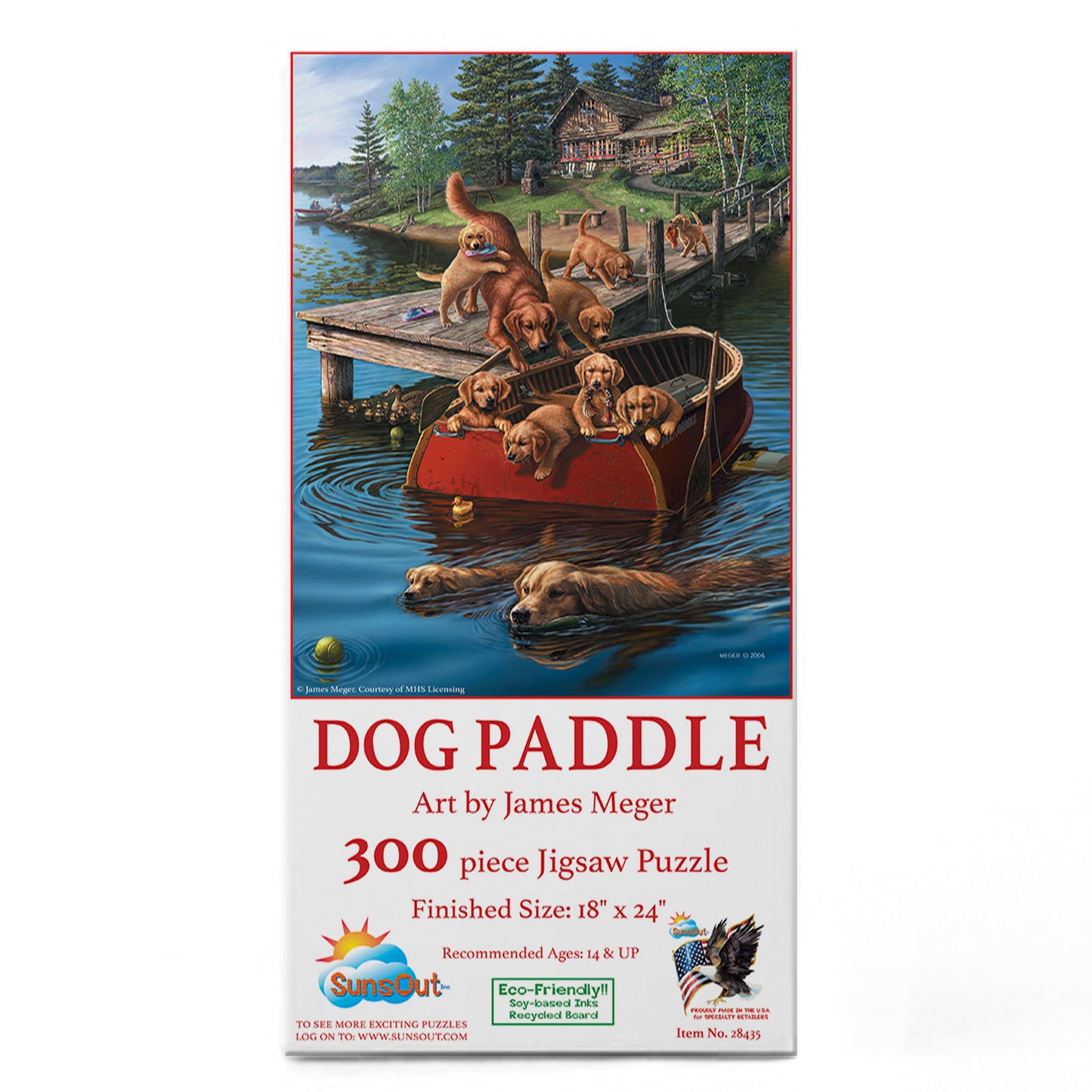 Dog Paddle 300 pc  Jigsaw Puzzle 28435