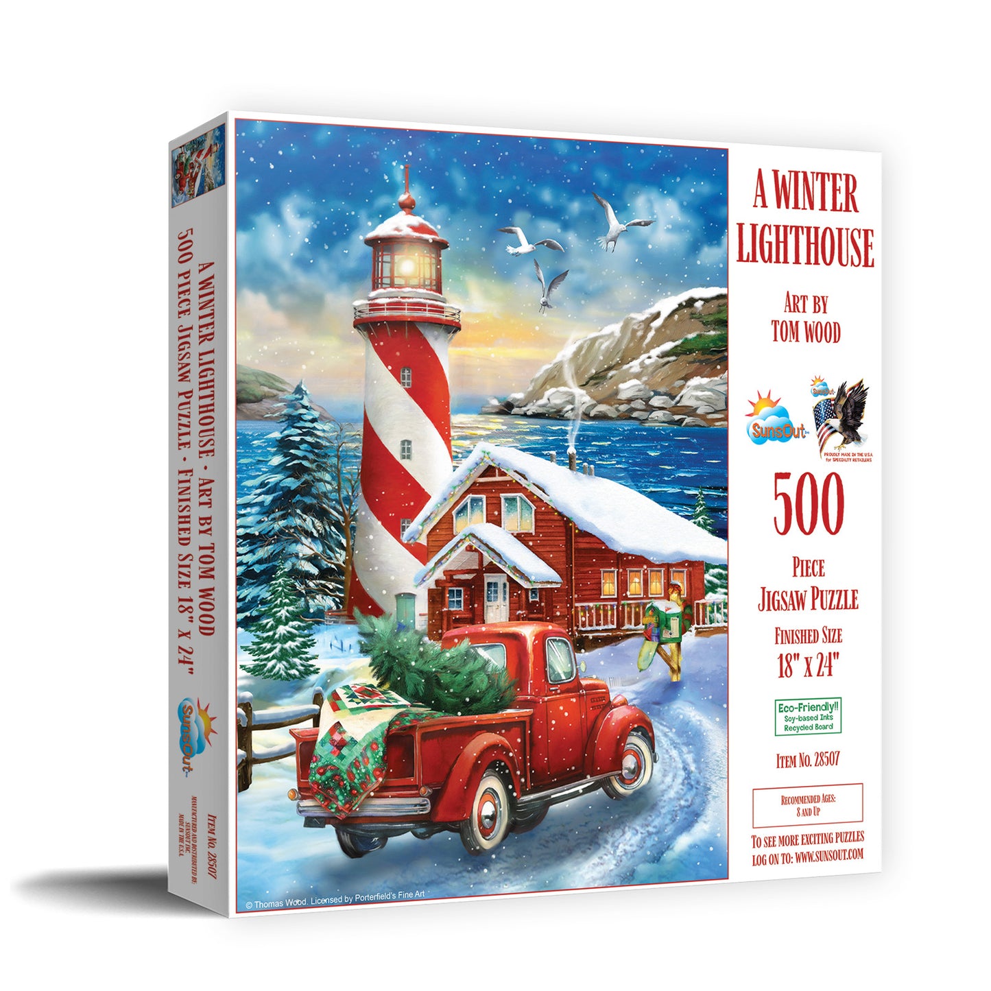 A Winter Lighthouse 500 pc  Jigsaw Puzzle 28507