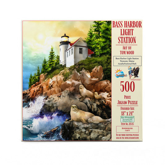 Bass Harbor Light Station 500 pc  Jigsaw Puzzle 28545