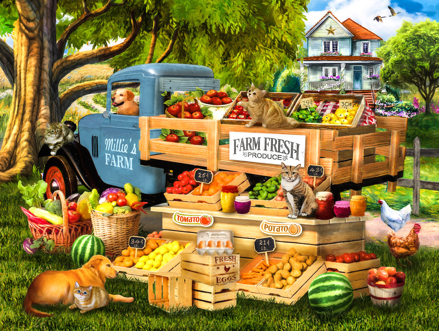 Millie's Fresh Produce 500 pc  Jigsaw Puzzle 28584