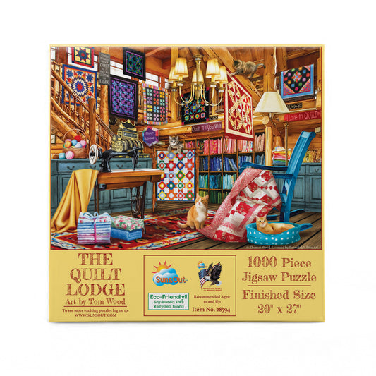 The Quilt Lodge 1000 pc  Jigsaw Puzzle 28594