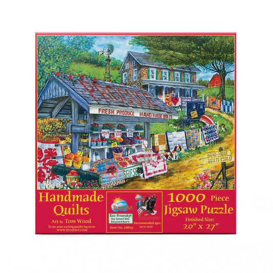 Handmade Quilts 1000 pc  Jigsaw Puzzle 28607