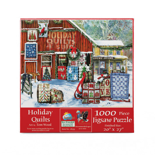 Holiday Quilts 1000 pc  Jigsaw Puzzle 28735