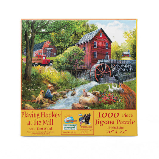 Playing Hookey at the Mill 1000 pc  Jigsaw Puzzle 28751