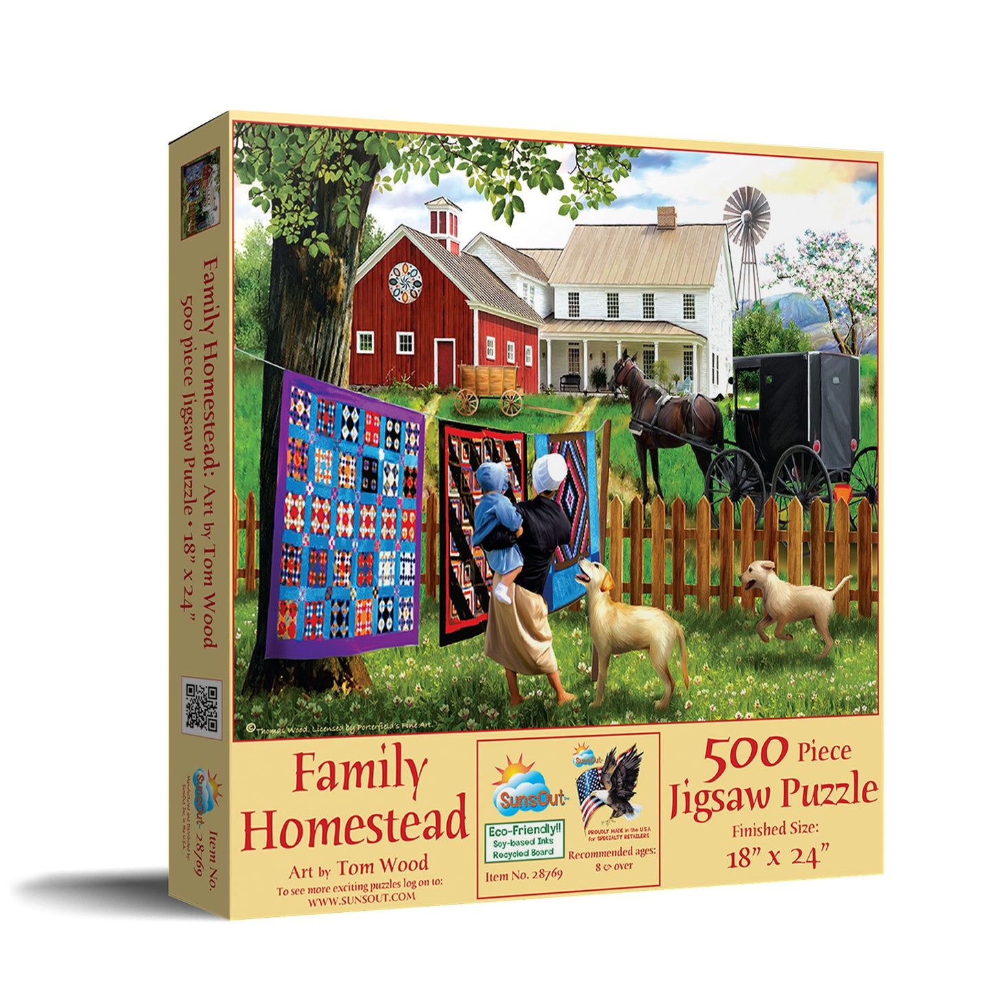 Family Homestead 500 pc  Jigsaw Puzzle 28769
