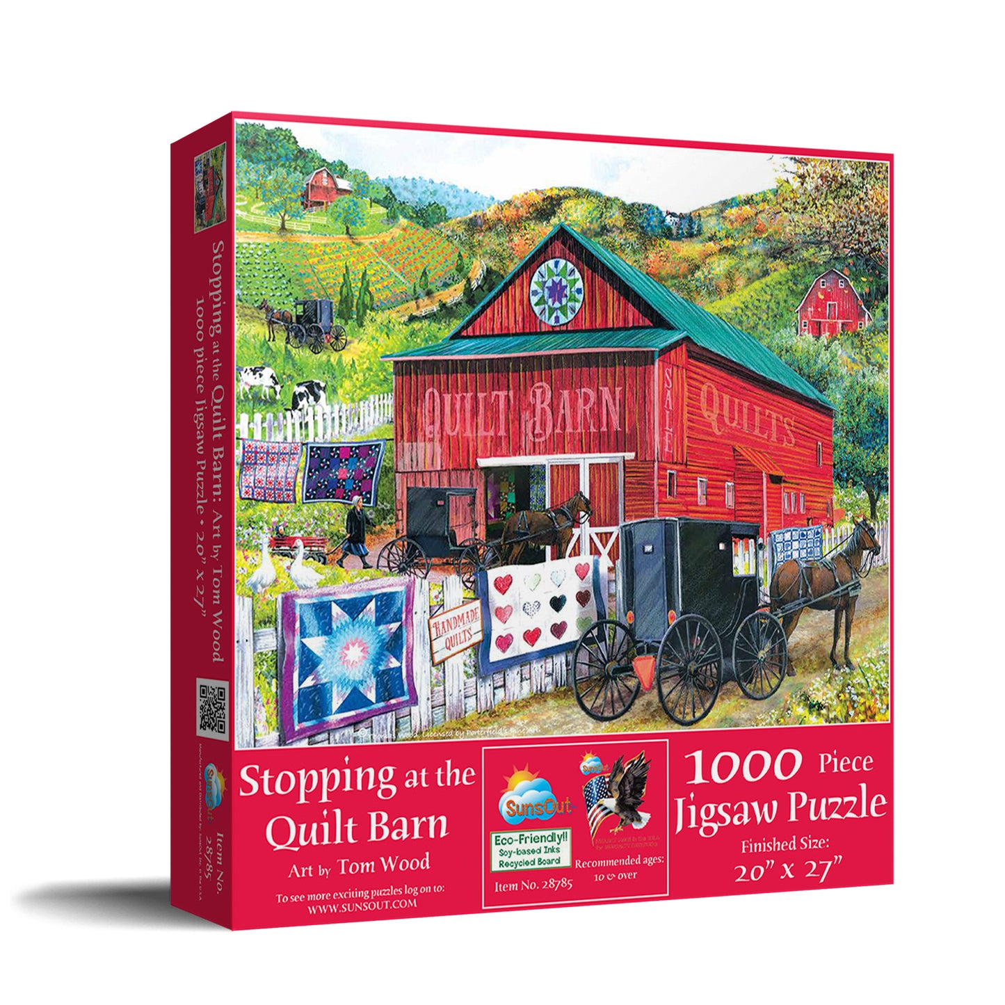 Stopping at the Quilt Barn 1000 pc  Jigsaw Puzzle 28785