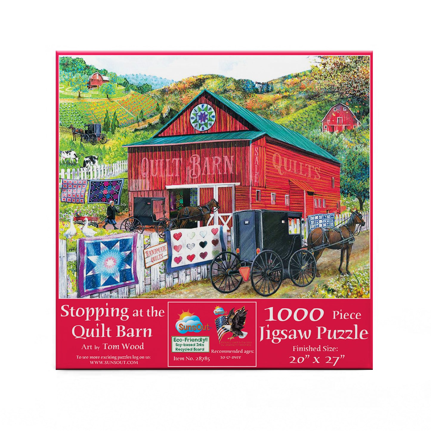 Stopping at the Quilt Barn 1000 pc  Jigsaw Puzzle 28785