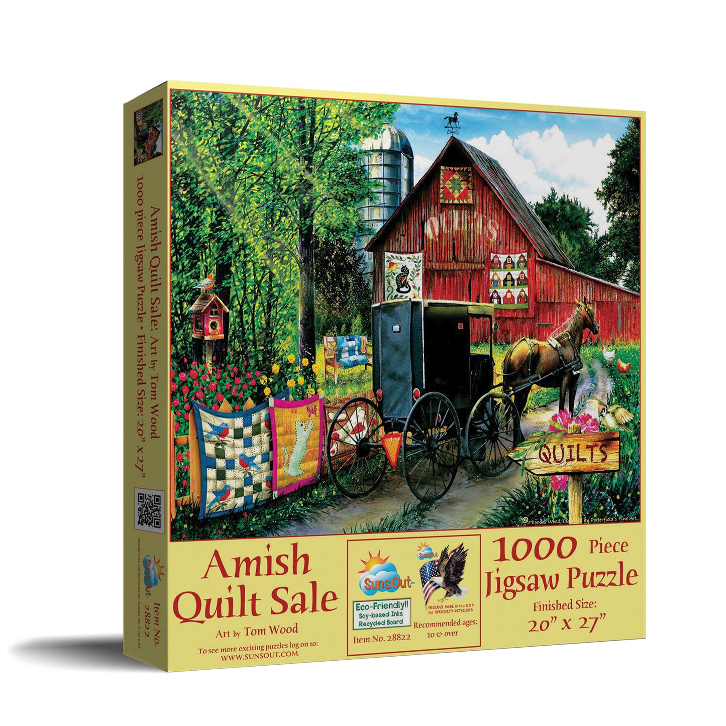 Amish Quilt Sale 1000 pc  Jigsaw Puzzle 28822