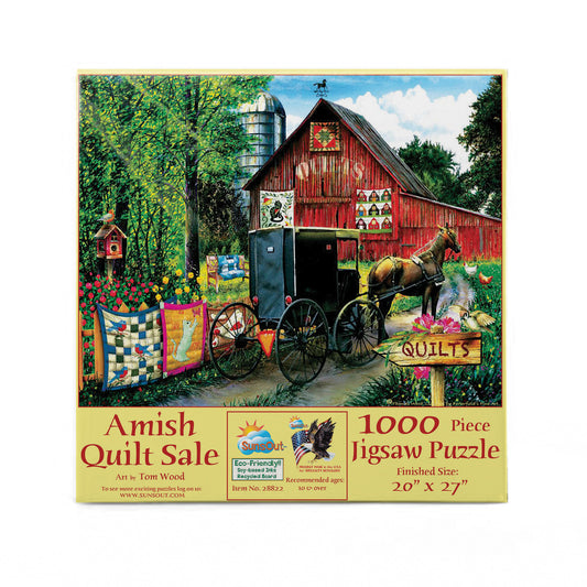 Amish Quilt Sale 1000 pc  Jigsaw Puzzle 28822