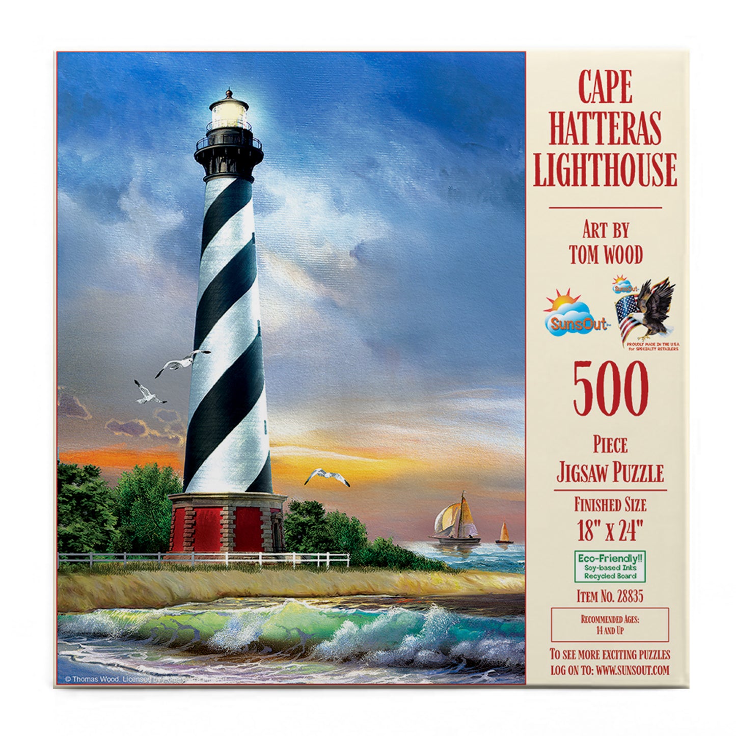 Cape Hatteras Lighthouse 500 pc  Jigsaw Puzzle 28835