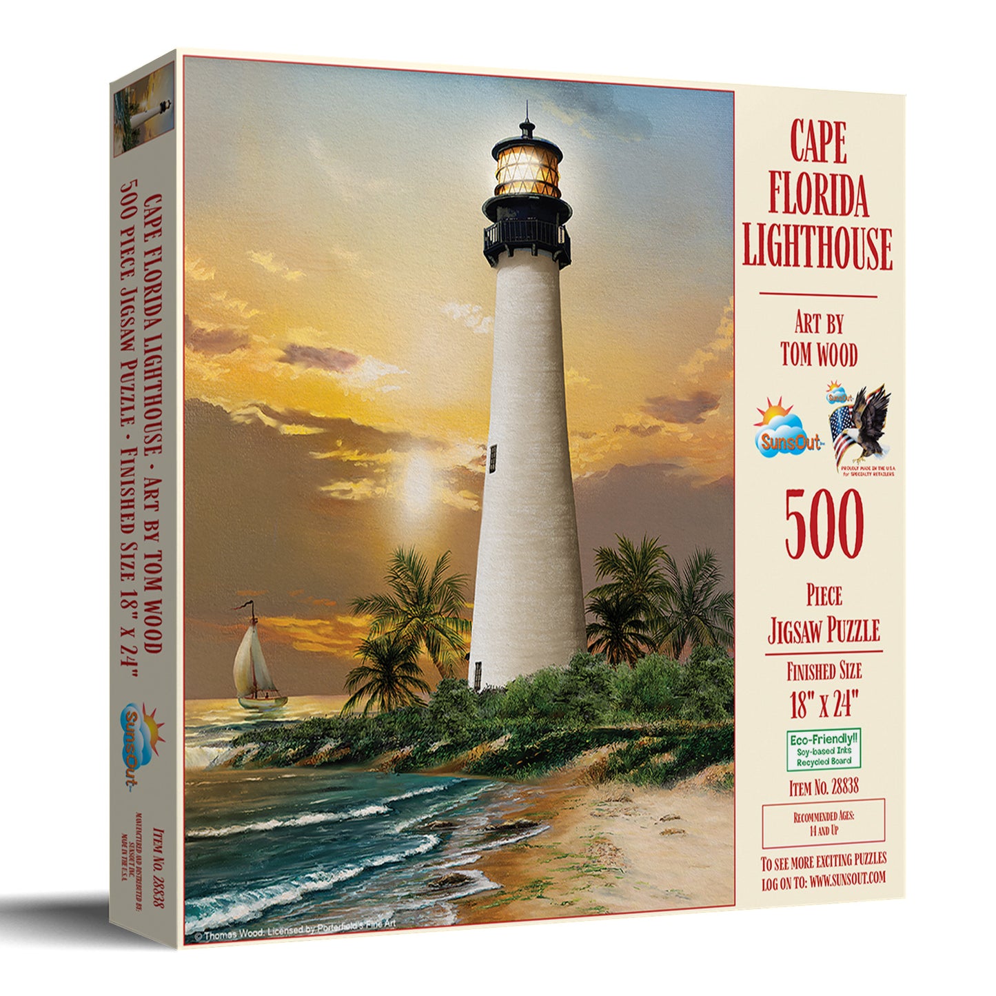 Cape Florida Lighthouse 500 pc  Jigsaw Puzzle 28838