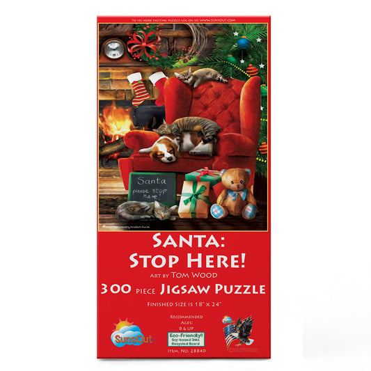 Santa Stop Here 300 pc  Jigsaw Puzzle 28840