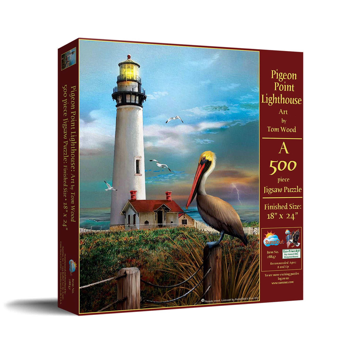 Pigeon Point Lighthouse 500 pc  Jigsaw Puzzle 28847