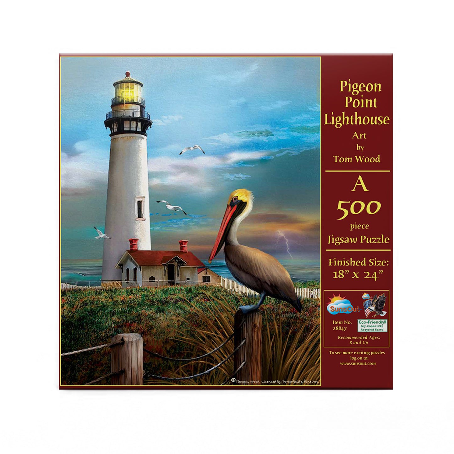 Pigeon Point Lighthouse 500 pc  Jigsaw Puzzle 28847