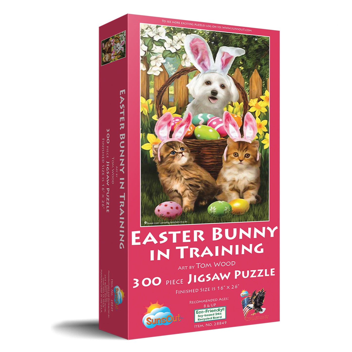 Easter Bunny in Training 300 pc  Jigsaw Puzzle 28849