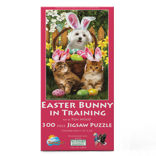 Easter Bunny in Training 300 pc  Jigsaw Puzzle 28849