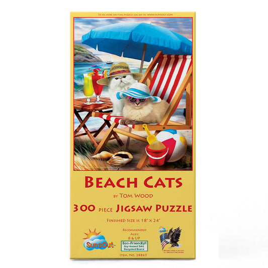 Beach Cats 300 pc  Jigsaw Puzzle 28865