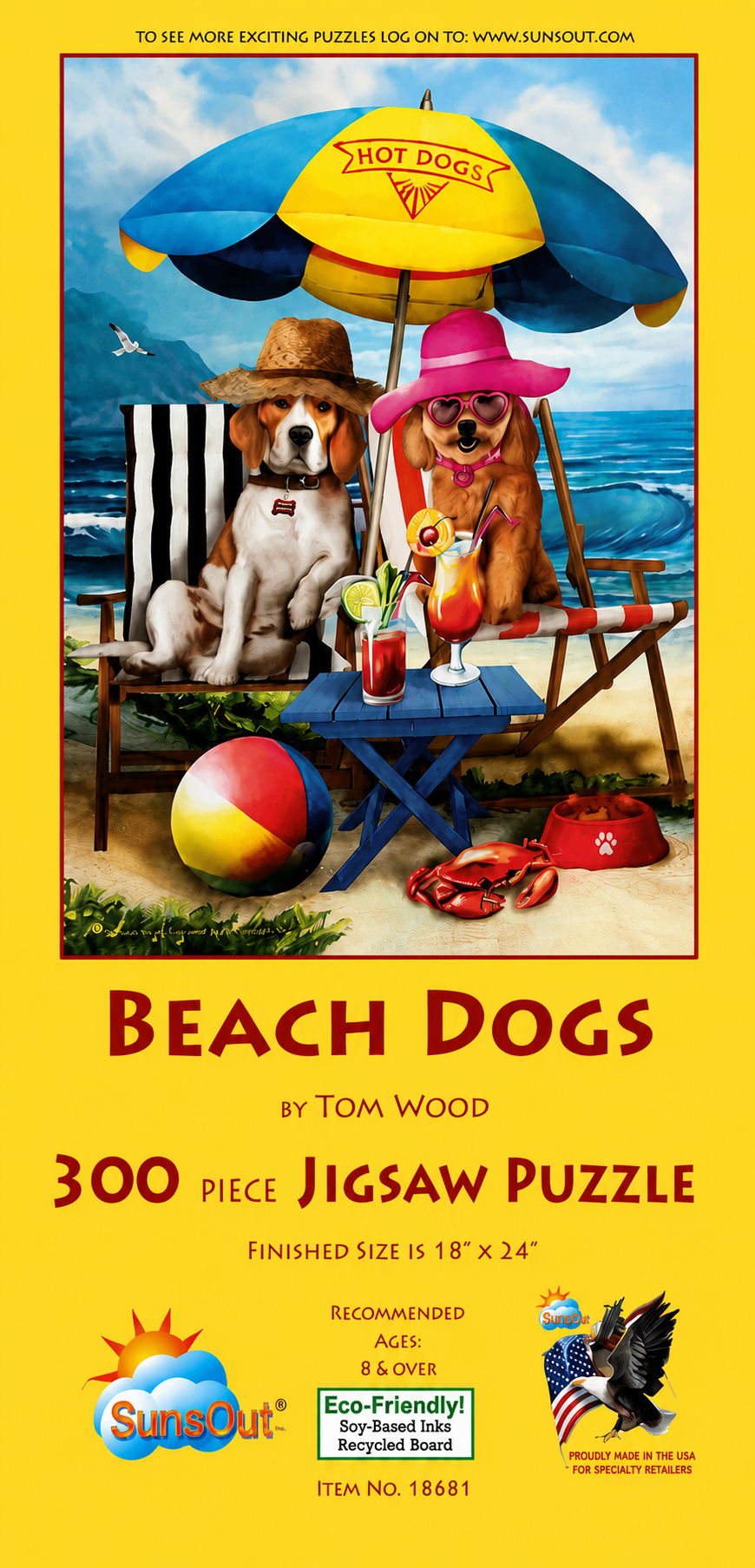 Beach Dogs 300 pc  Jigsaw Puzzle 28884