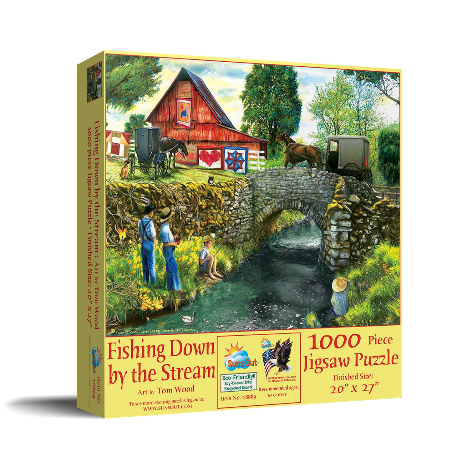 Fishing Down by the Stream 1000 pc  Jigsaw Puzzle 28889