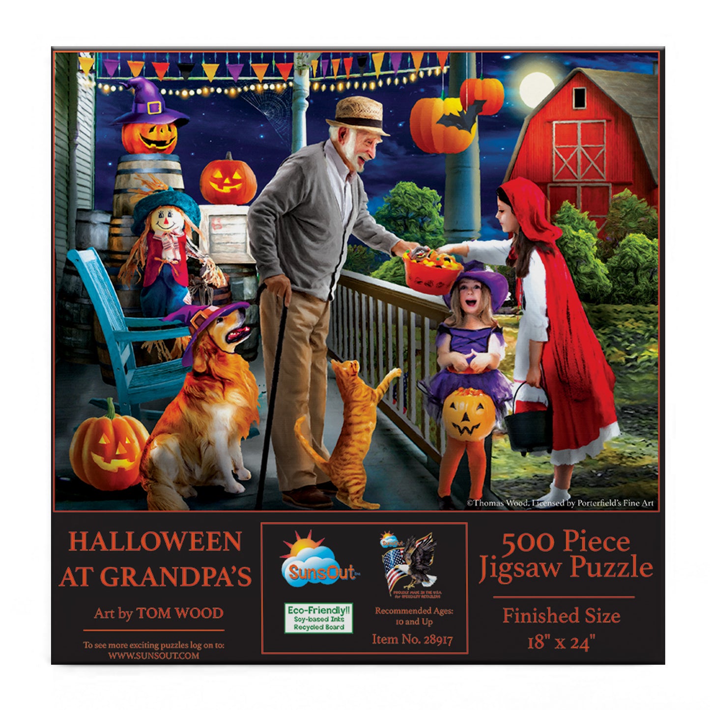 Halloween at Grandpa's 500 pc  Jigsaw Puzzle 28917