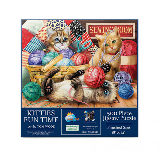 Kitties Fun Time 500 pc  Jigsaw Puzzle 28935