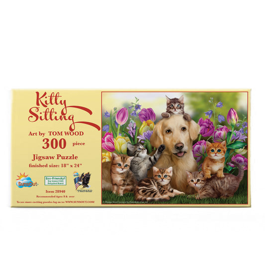 KItty Sitting 300 pc  Jigsaw Puzzle 28940