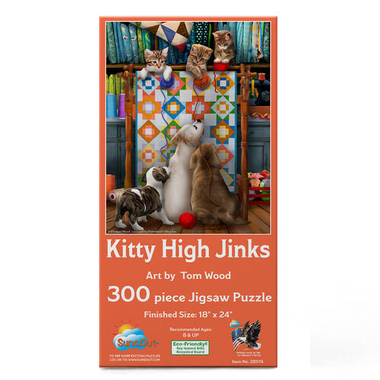 Kitty High Jinx 300 pc  Jigsaw Puzzle 28974