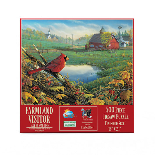 Farmland Visitor 500 pc  Jigsaw Puzzle 29064
